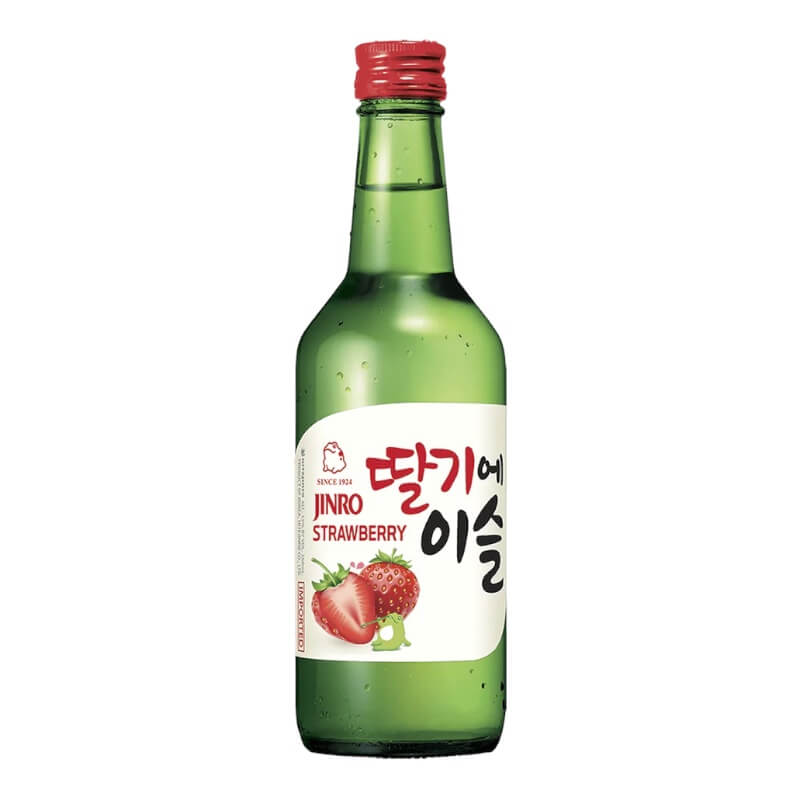 Strawberry Flavor Soju 13% 350ml - Jinro