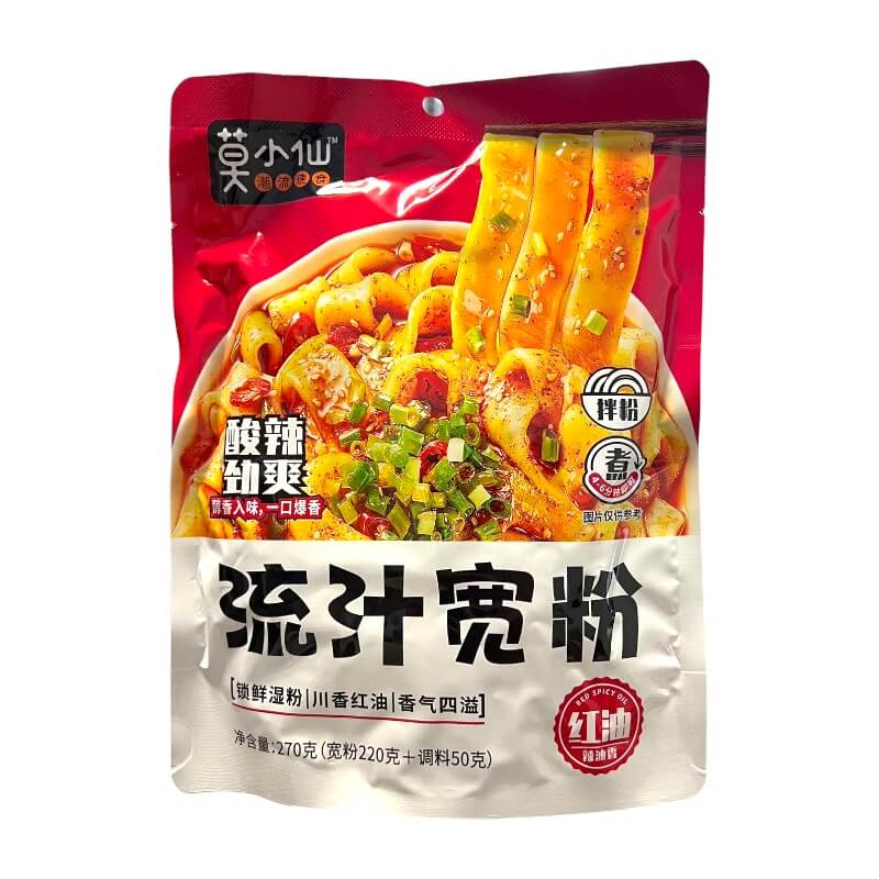 Kuanfen Potato Broad Noodles in Red Oil 270g