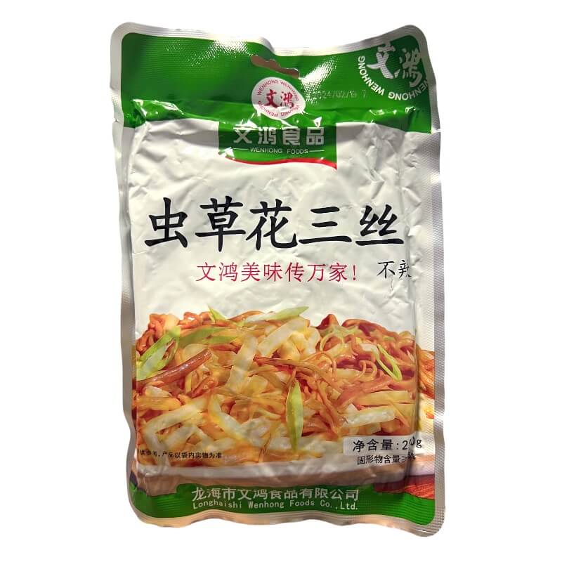 Chong Cao Hua Conservato con Bambù e Funghi Enoki 200g