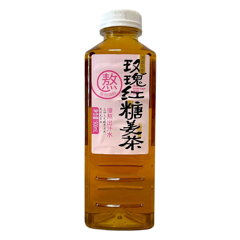 Mr. Hupai Brown Sugar Rose Ginger Tea 500ml