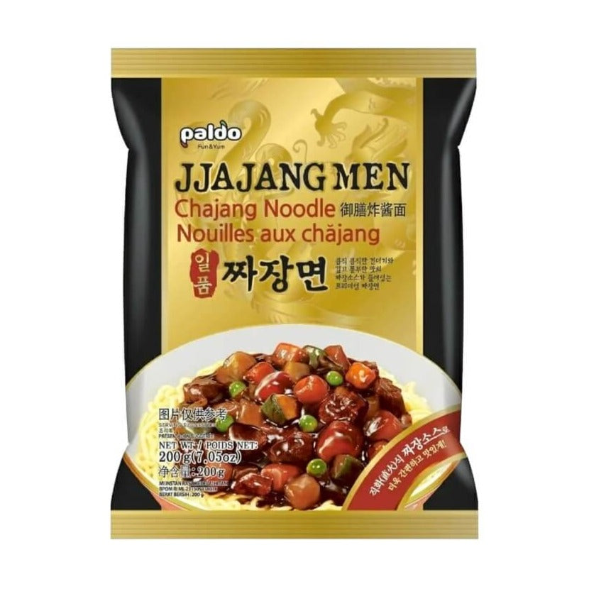 Ilpoom Jjajangmyeon, Black Sauce Instant Ramen Noodle 200g - Paldo