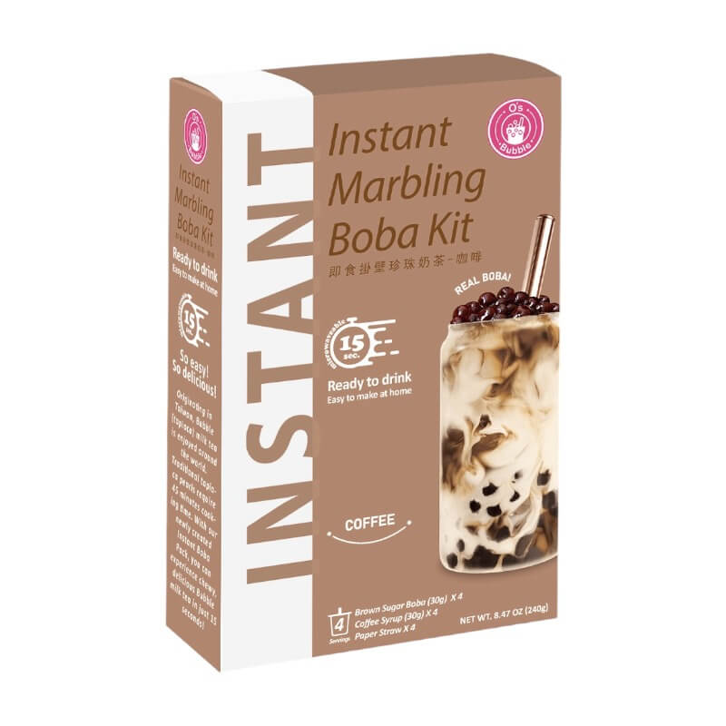 Instant Marbling Boba Kit Coffee Flavour - O's Bubble