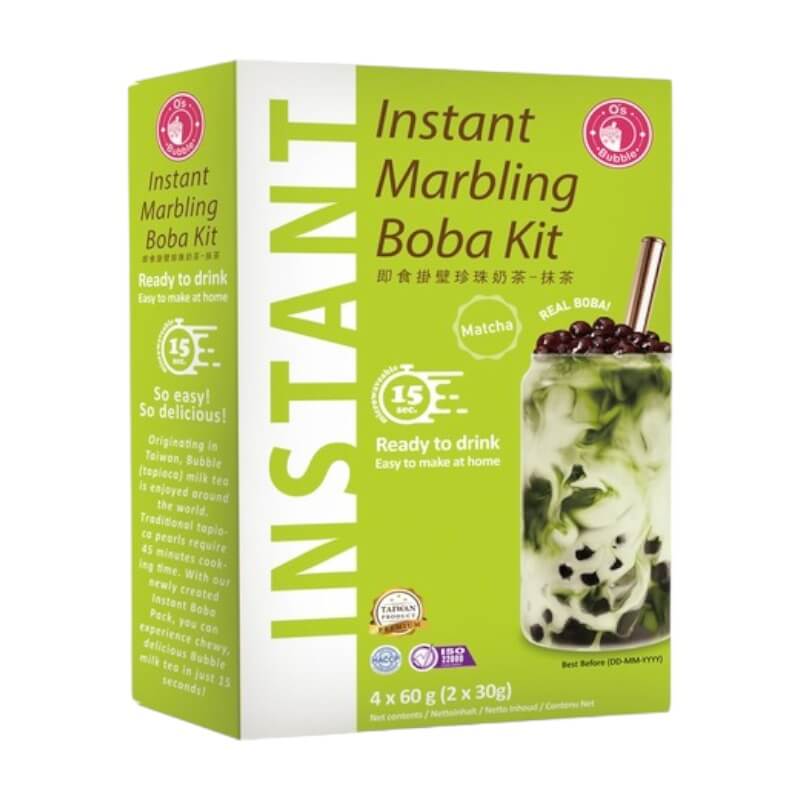 Instant Marbling Boba Kit Matcha Flavour 240g - O's Bubble