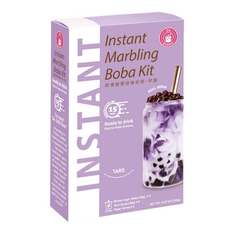 Instant Marbling Boba Kit Taro Flavour Bubble Tea (4 Servings)