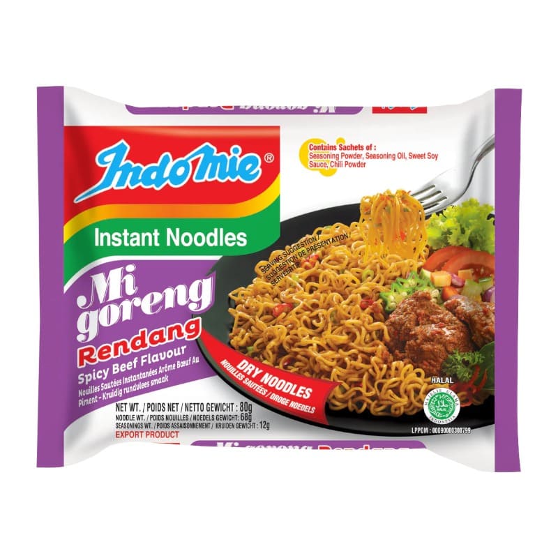 Instant Noodle Mi Goreng Rendang Beef 80g - Indomie