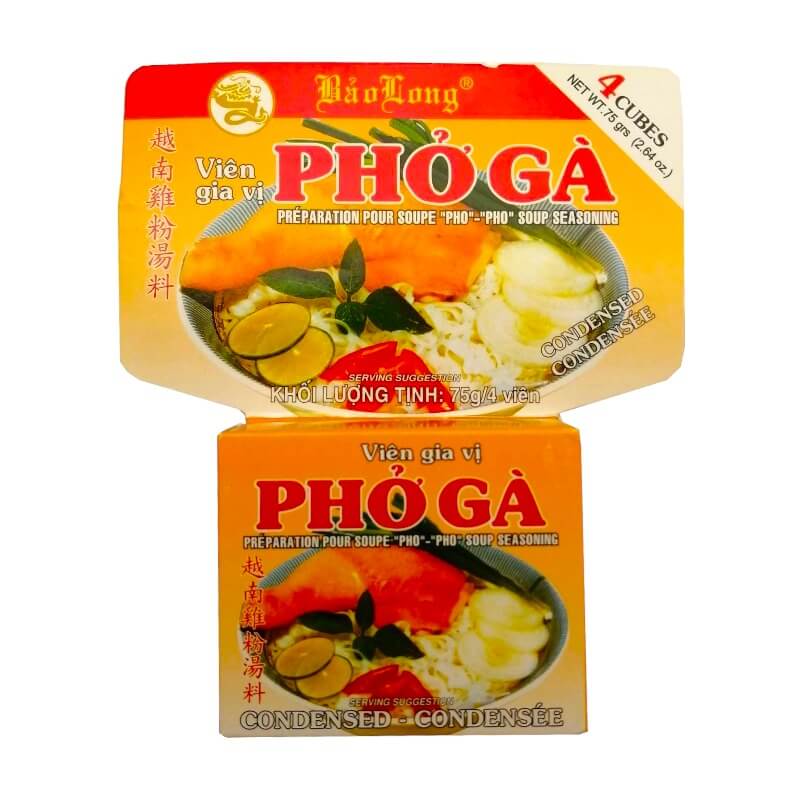 Instant Soup Cubes for Pho Ga Chicken Noodle Soup 75g
