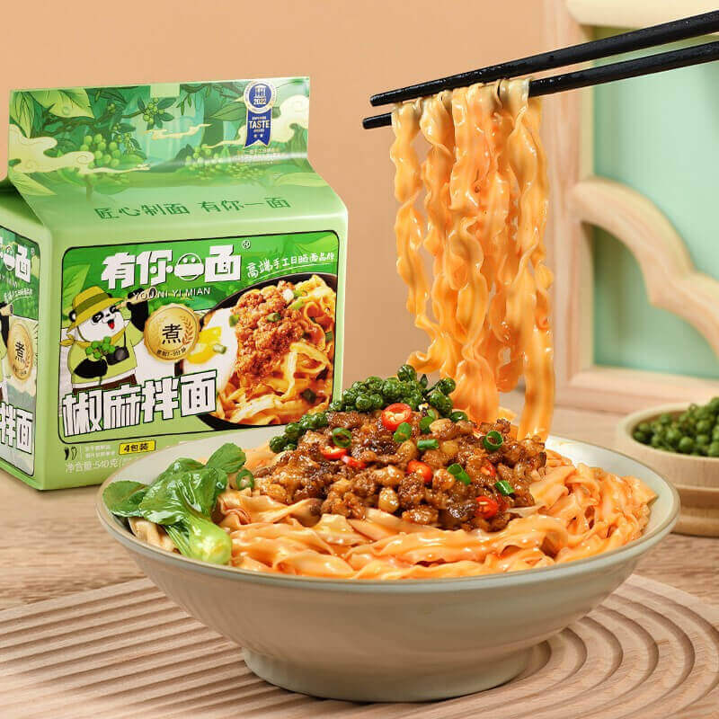 Jiao Ma Noodles Multipack Sesame Sauce Sichuan Pepercorn 520g