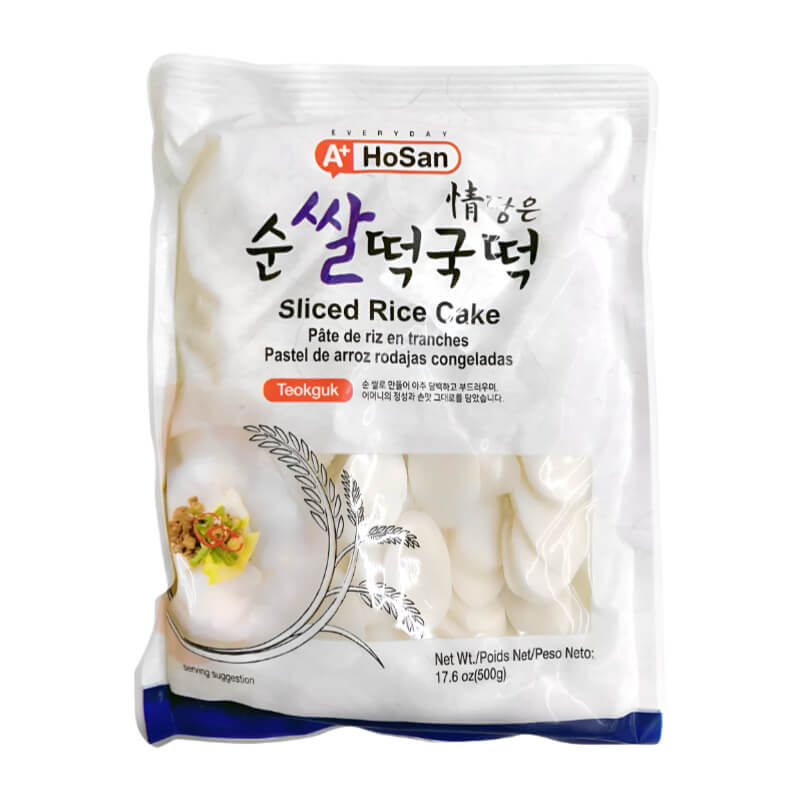 Korean Tteok Rice Cake Sliced 500g