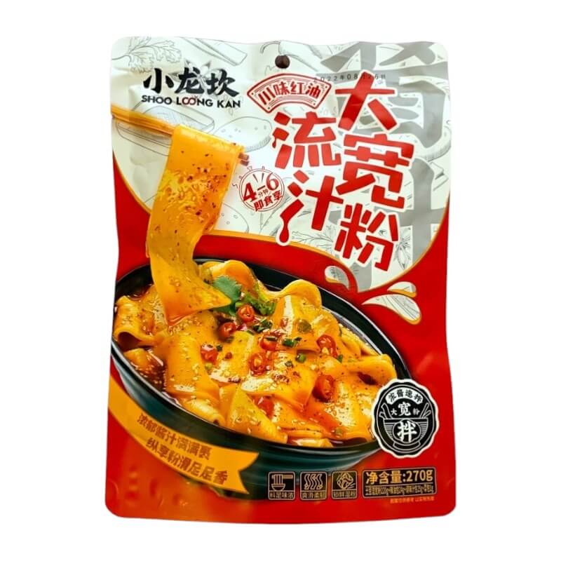 Kuanfen Potato Noodle with Sichuan Chili Oil 270g - Shoo Loong Kan
