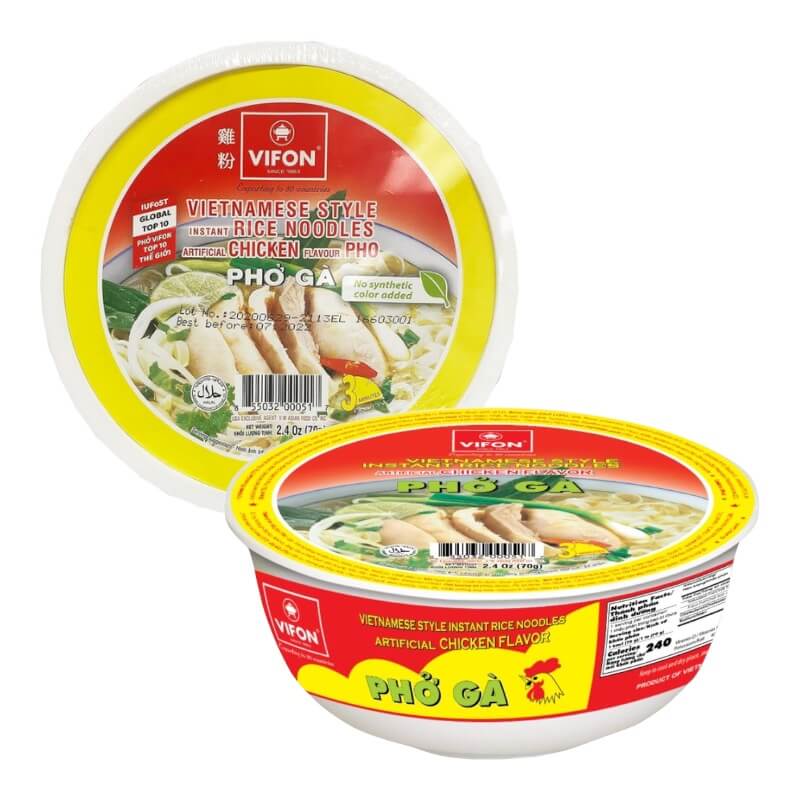 Pho Ga Vietnamese Chicken Rice Noodles 70g - Vifon