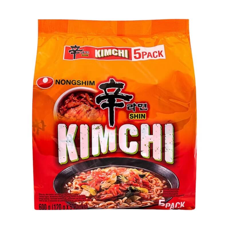 Nongshim Shin Ramyun Kimchi Noodles Multipack 5x120g