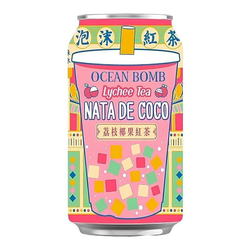 Ocean Bomb Nata de Coco Lychee Black Tea 315ml