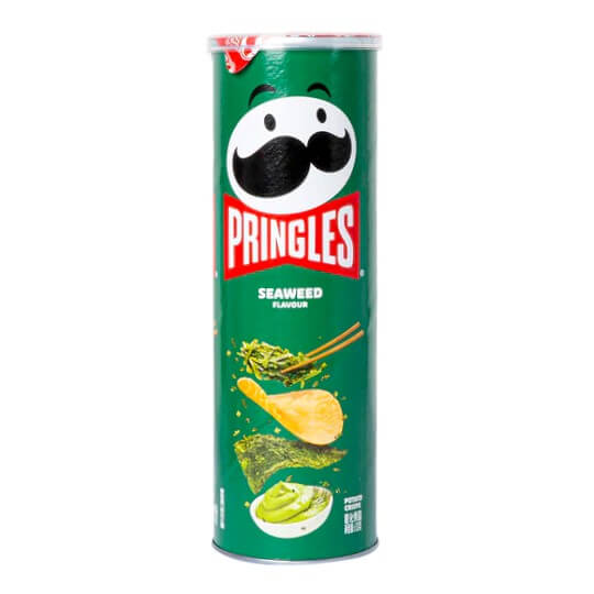 Pringle's Potato Seaweed Chips In Can 110g