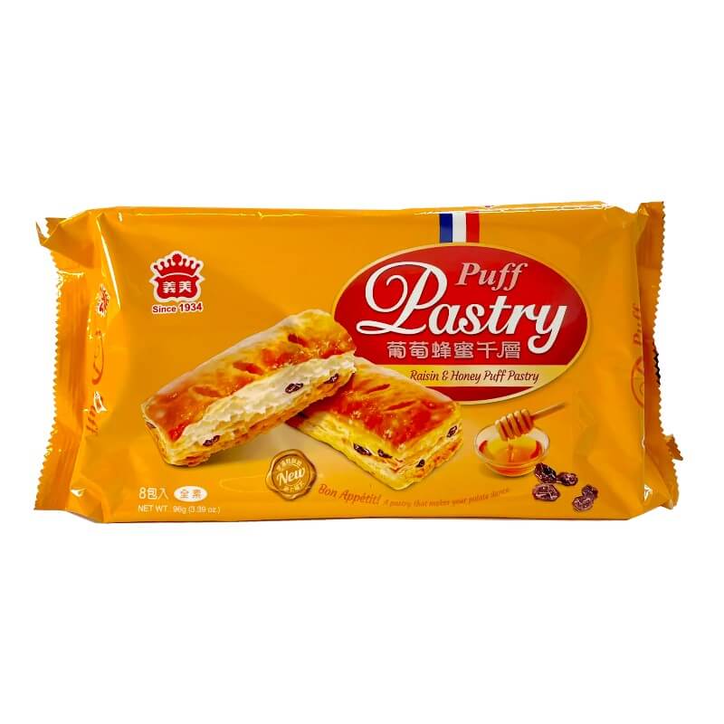 Puff Pastries Raisin Honey 96g