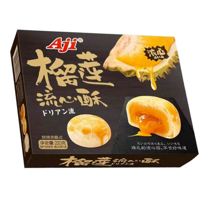 Puff Pastry Mooncake Lava Durian 220g - Aji