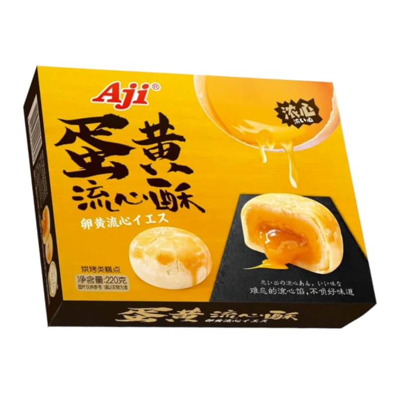 Puff Pastry Mooncake Lava Salted Egg Yolk 220g - Aji