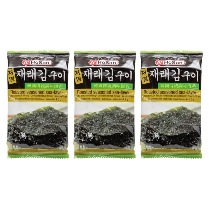 Roasted Seasoned Seaweed Snack 3x5g - A+ Hosan