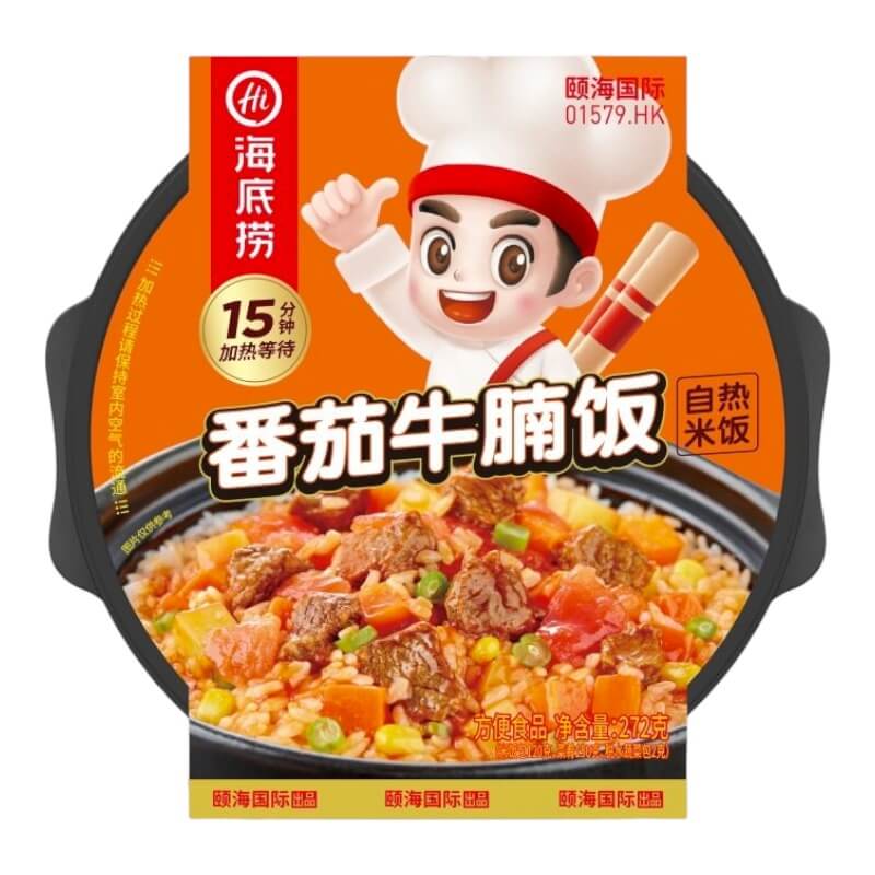 Self-heating Tomato Sauce Beef Brisket Rice 272g - Haidilao