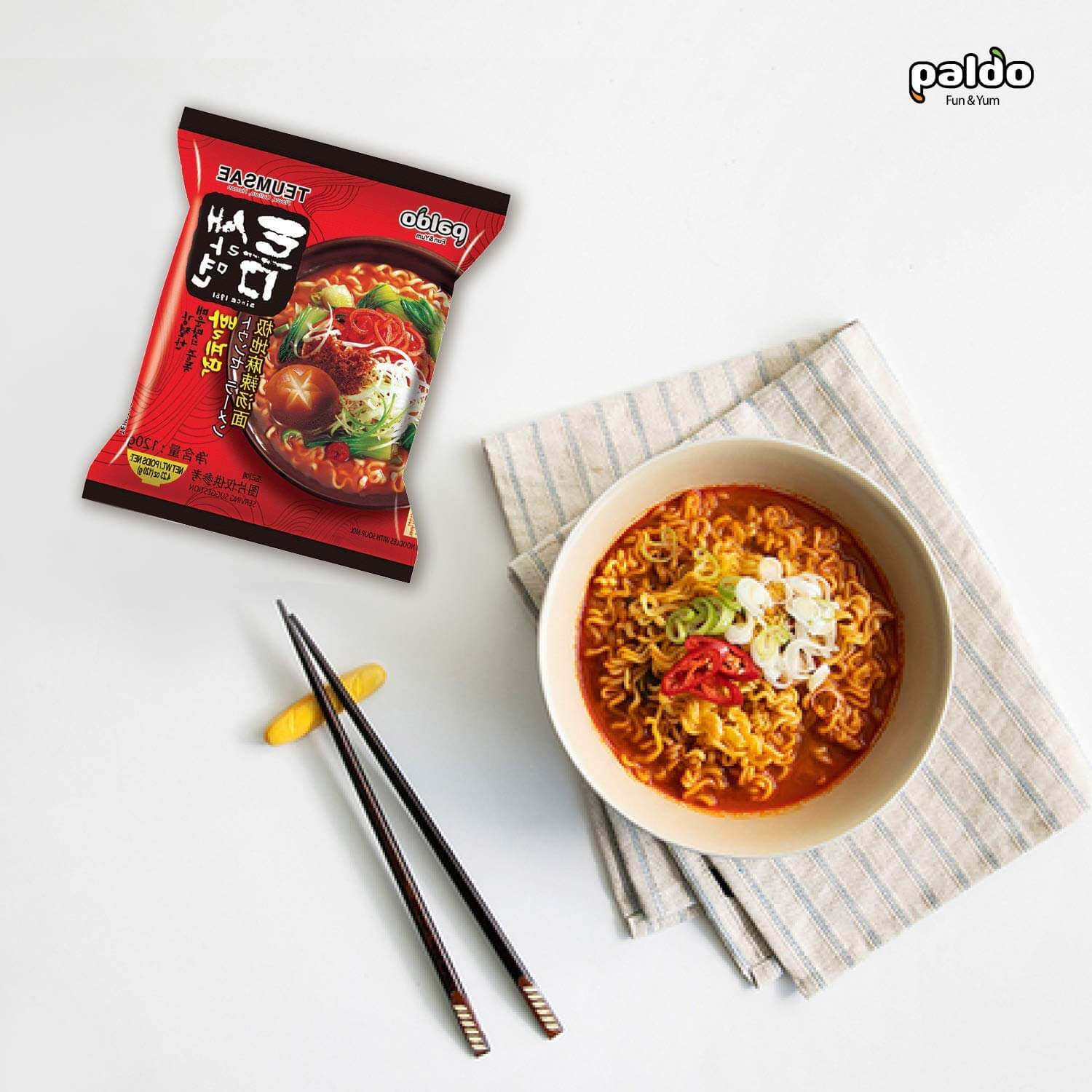 Teumsae Ramyun Noodles Hot & Spicy Multipack 120gx5