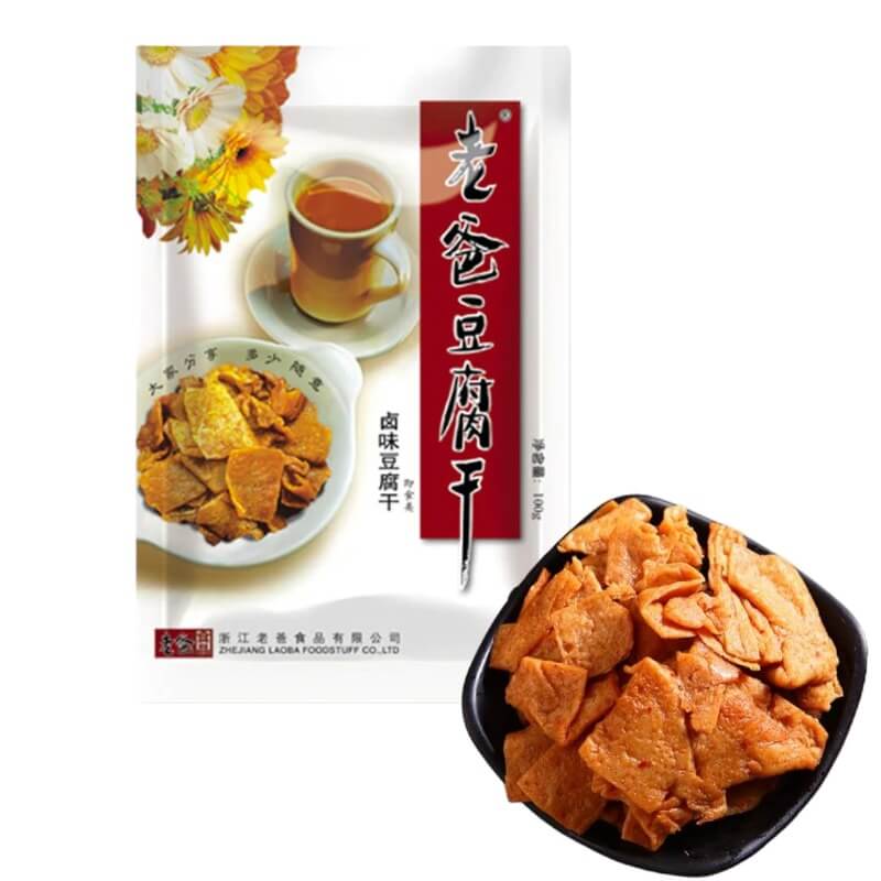 Tofu Jerky in Lou Mei Master Sauce 100g - Laoba