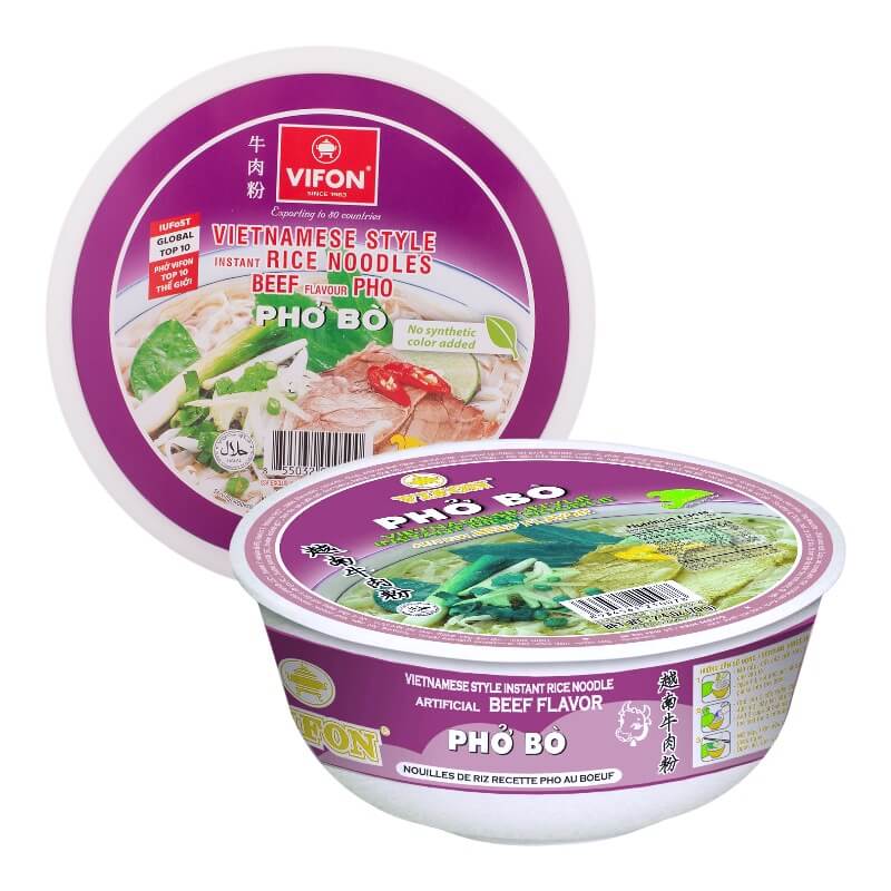 Vietnamese Pho Bo Beef Rice Noodles 70g - Vifon