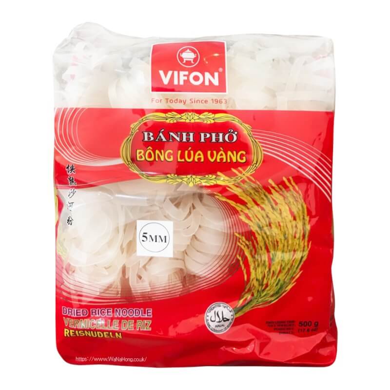 Vifon Rice Noodle 5.5mm Pho Ho Fun Bong Lua Vang 500g