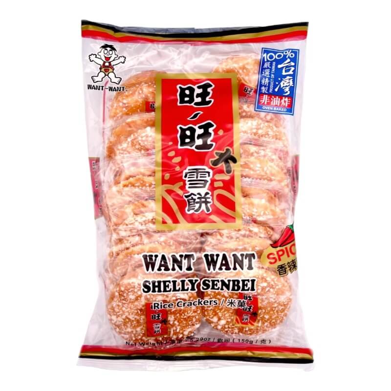 Want Want Rice Crakers Mild Spicy 150g