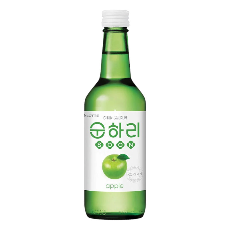 Soju Green Apple Korean Liquor 12% 360ml - Chum Churum