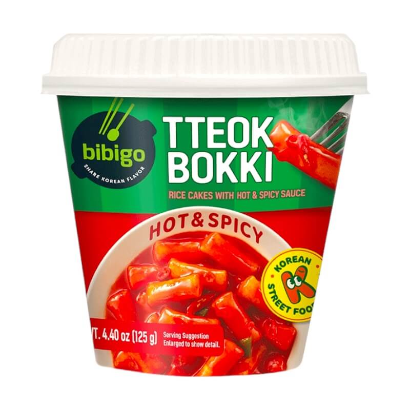 Bibigo Tteokbokki Rice Cake Cup Hot Spicy 125g