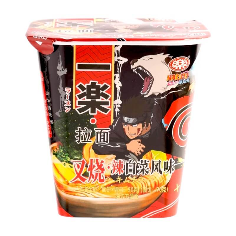Naruto Ichiraku Ramen Cup Kimchi & Charsiu Barbecue Pork 90g