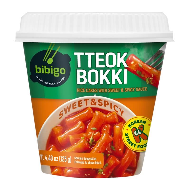 CJ Bibigo Tteokbokki in Cup Gusto Dolce e Piccante 125g