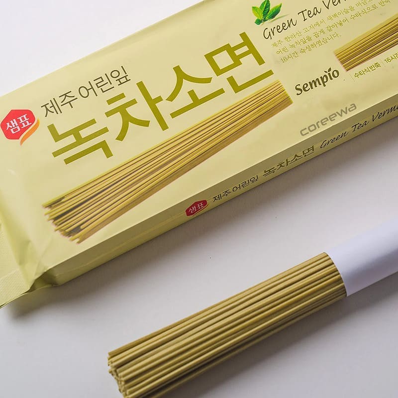 Korean Green Tea Vermicelli Thin Noodles 300g