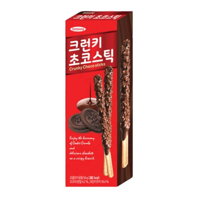 韩国Sunyoung巧克力饼干脆条54g