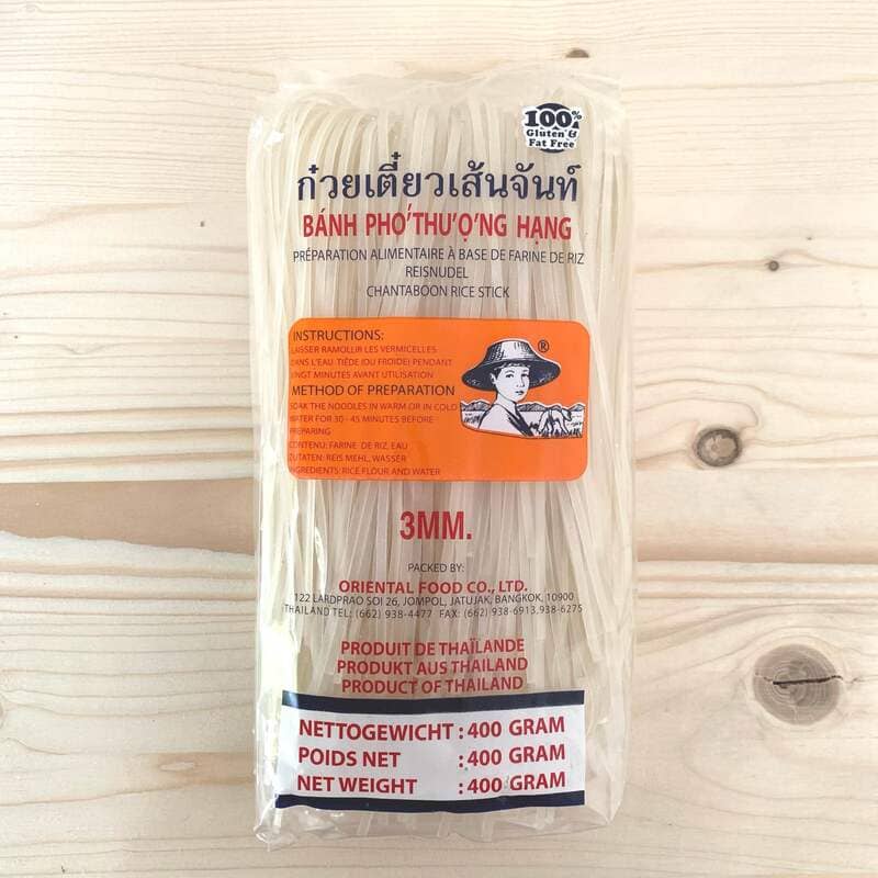 Rice Noodle for Pho & Pad Thai 3mm - Farmer