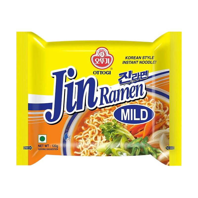 Jin Ramen Mild Flavour Korean Ramen Noodles 120g - Ottogi