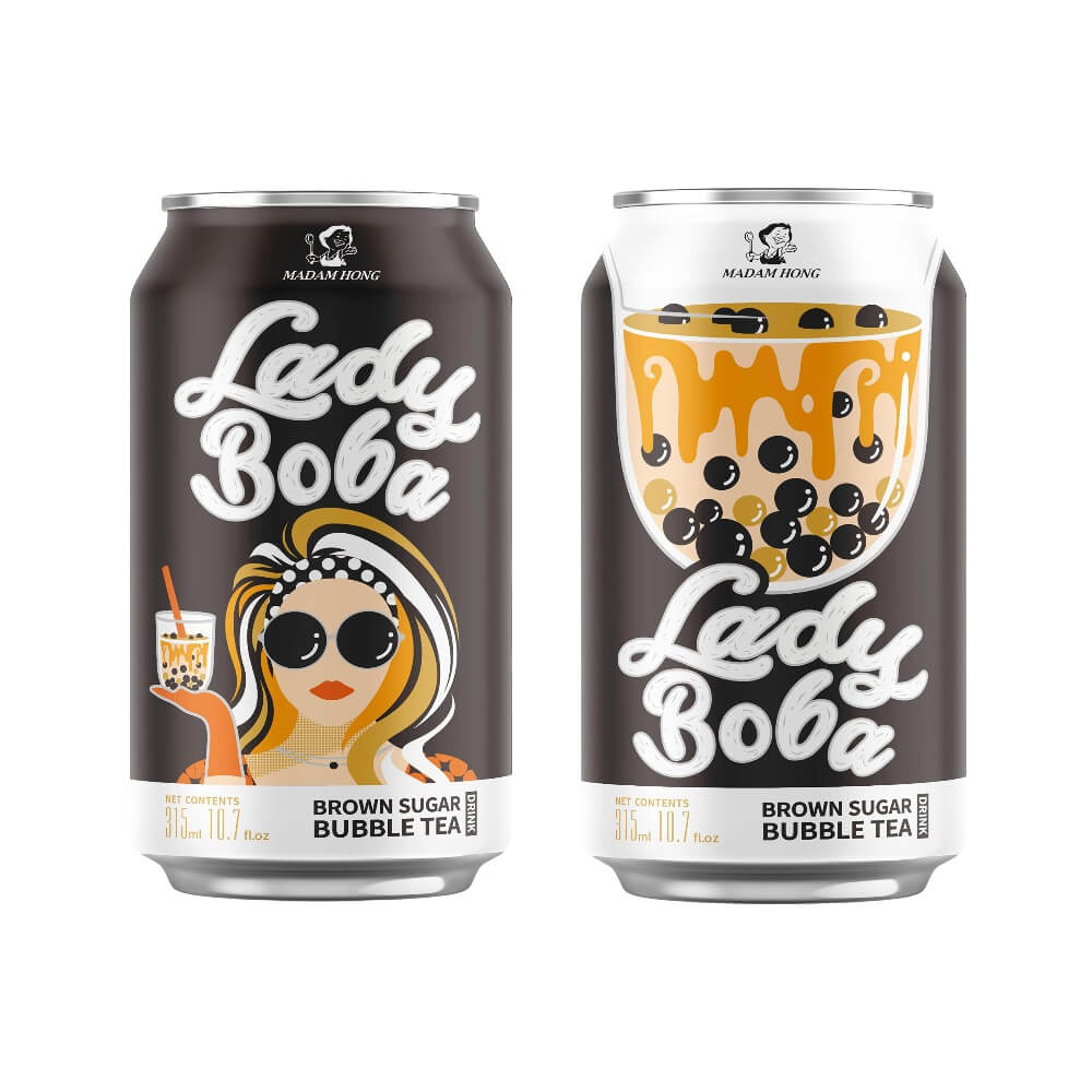 Lady Boba Bubble Tea Black Sugar 315ml