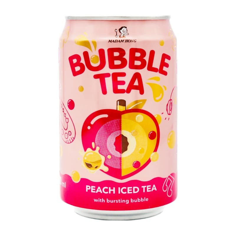 Popping Boba Peach Ice Tea - Madam Hong