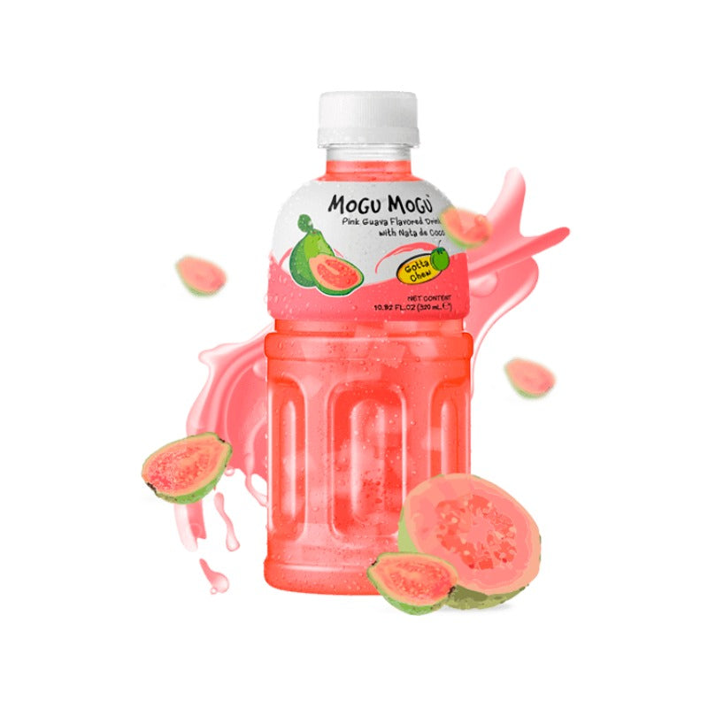 Mogu Mogu Pink Guava Juice With Nata De Coco Coconut Gel