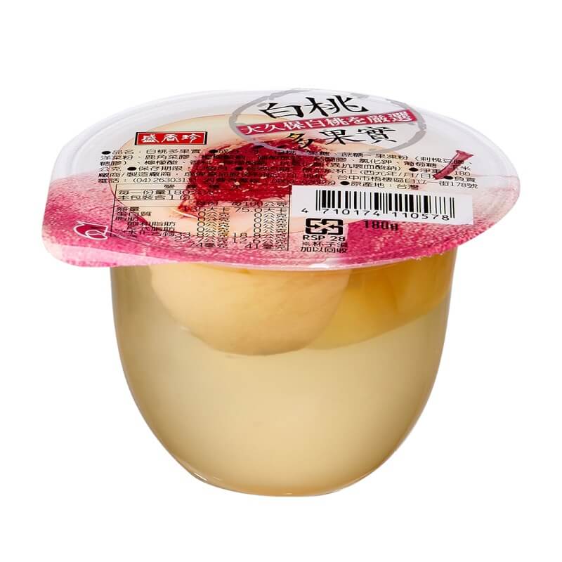 Jelly with White Peaches 180g - Sheng Xiang Zhen