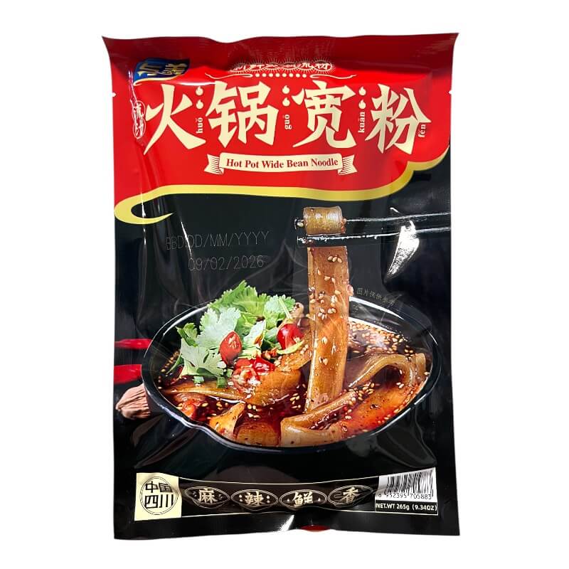 Sichuan Kuanfen Hotpot Starch Noodles Wide 265g