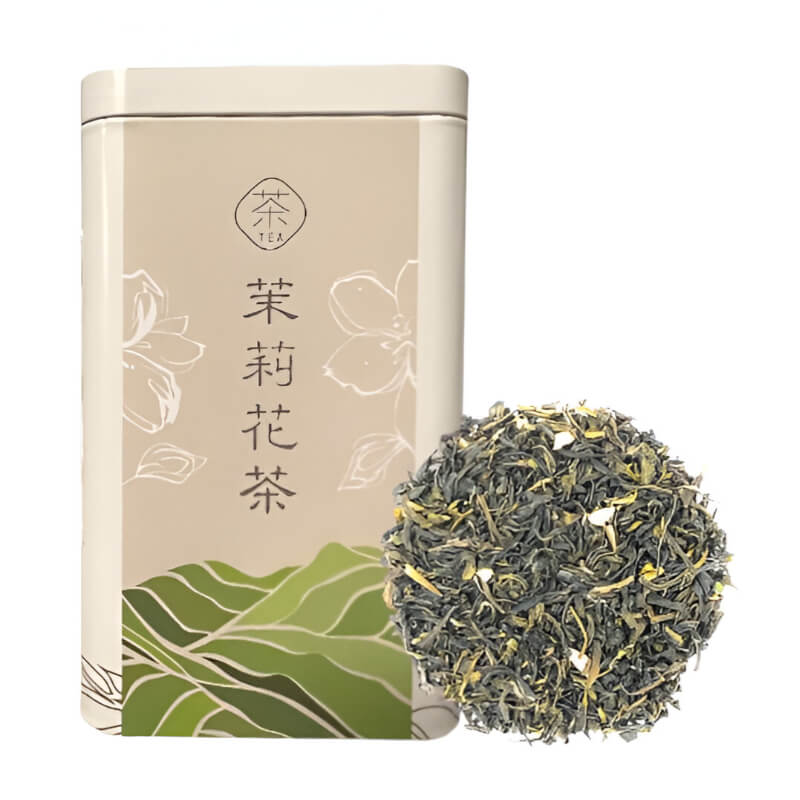 Loose-Leaf Jasmine Tea in Metal Tin 100g