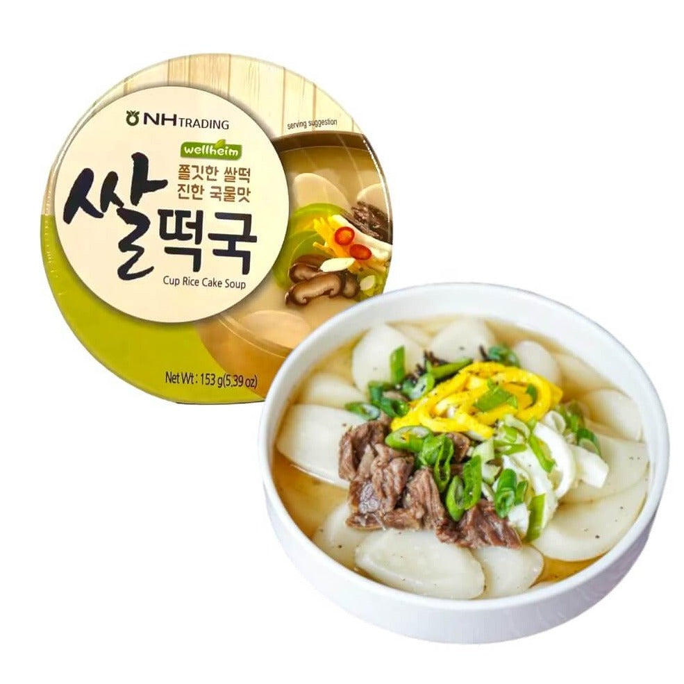 Tteok Rice Cake Soup in Bowl 153g - Wellheim