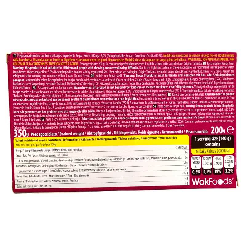 Konjac Shirataki Linguine Gluten Free 350g - Wok Food