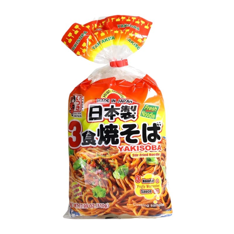 Yaki Soba Noodle Worcester Sauce 170gx3 Multipack - Itsuki