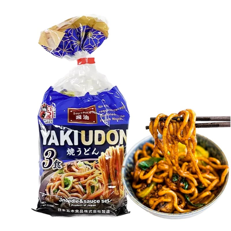 Yaki Udon Noodles Soy Sauce Multipack 226gx3 - Itsuki