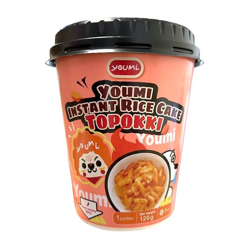 Youmi Tteokbokki Rice Cake Rose Cup 120g