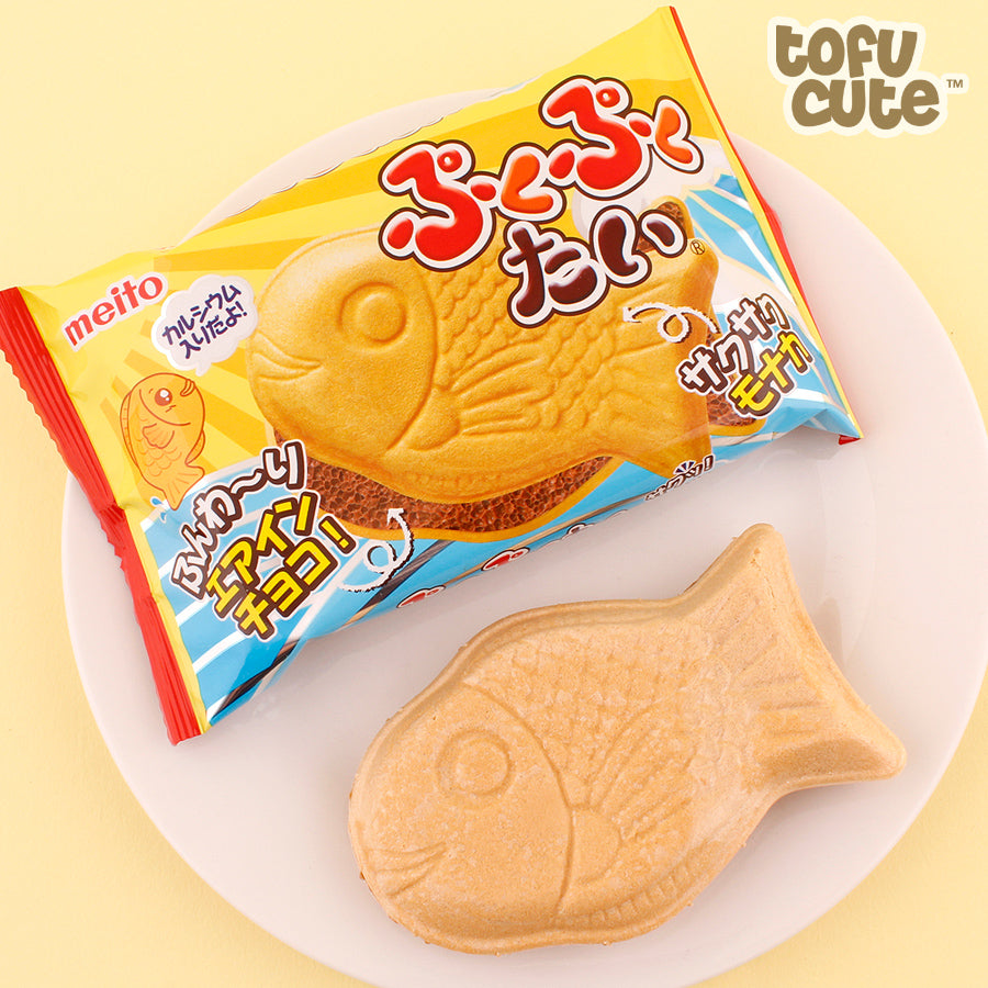 Chocolate Taiyaki Japanese Fish Shape Biscuit - Meito