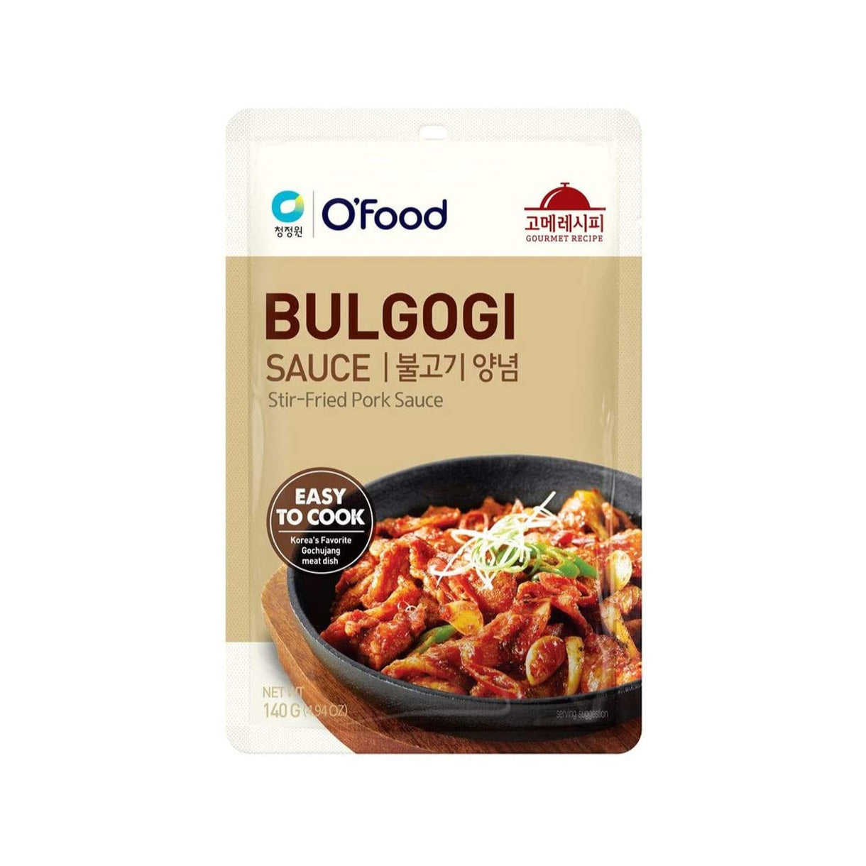 Korean BBQ Spicy Pork Marinade (Bulgogi Sauce) 140g - O'Food