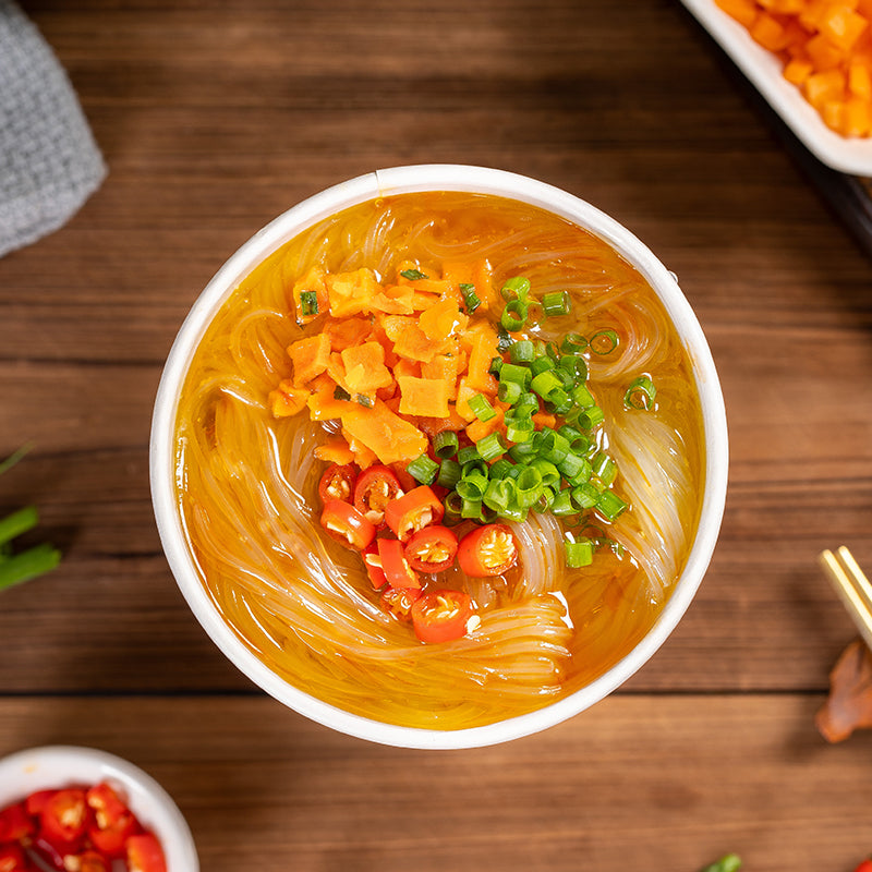 Suan La Fen Potato Glass Noodle in Golden Beef Soup