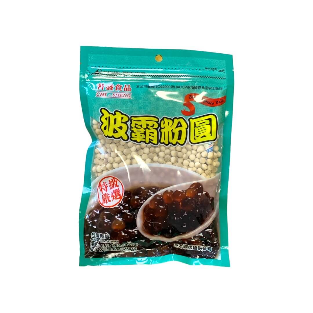 Black Tapioca Pearls for Bubble Tea 250g - Chi Sheng